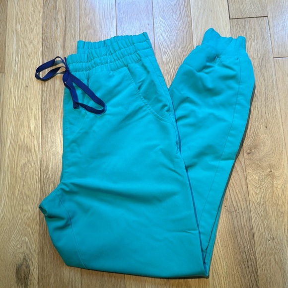 Surgical Green Zamora™ - High Waisted Scrub Pants - S / Surgical Green - Picture 1 of 6